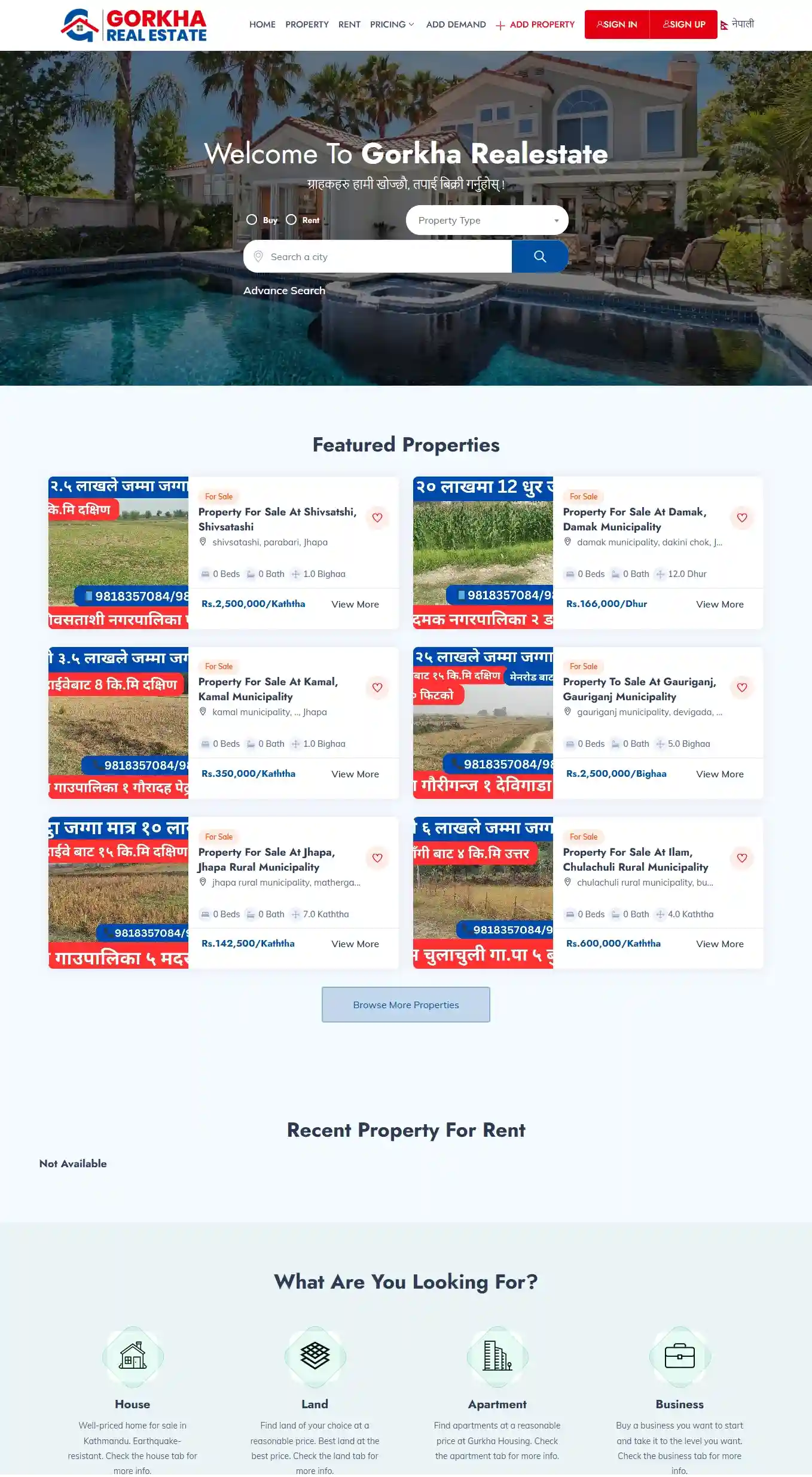 Gorkha Real Estate